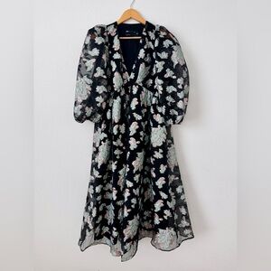 ASOS Black Floral Maxi Dress
